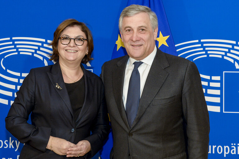 Antonio TAJANI - EP President meets with Adina-Ioana VALEAN MEP