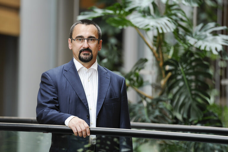 Fotogrāfija 1: MEP Pavel POC in the European Parliament in Strasbourg