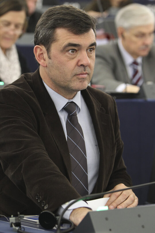 MEP Ricardo CORTES LASTRA attends a plenary session in Strasbourg - Week 50 2012