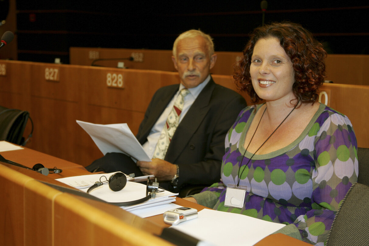 Hanne DAHL in plenary session in Brussels.