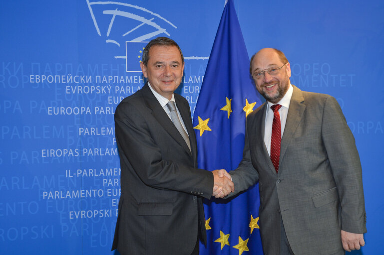 Fotografi 1: EP President meeting with MEPs on MFF