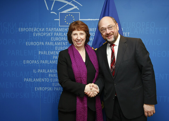 Martin SCHULZ, EP President meets with EC Vice-President Catherine ASHTON, High Representative of the Union for Foreign Affairs and Security Policy