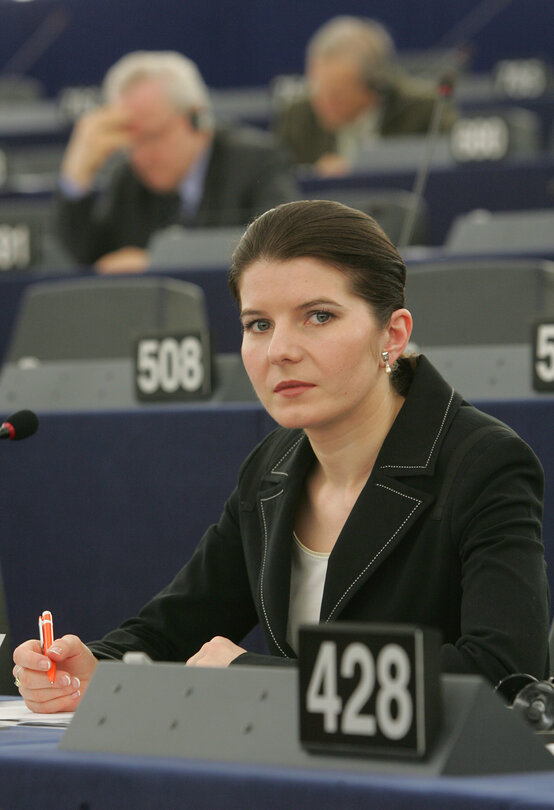 MEP Monica Maria IACOB-RIDZI in plenary session in Strasbourg.