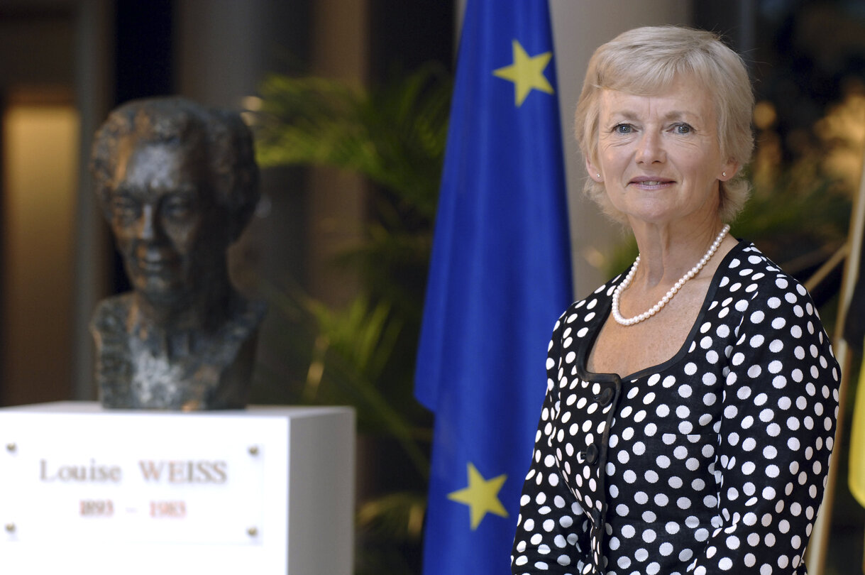 Portrait of MEP Glenys KINNOCK in Strasbourg