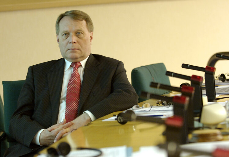 Foto 1: Georg JARZEMBOWSKI in a meeting at the EP in Brussels.