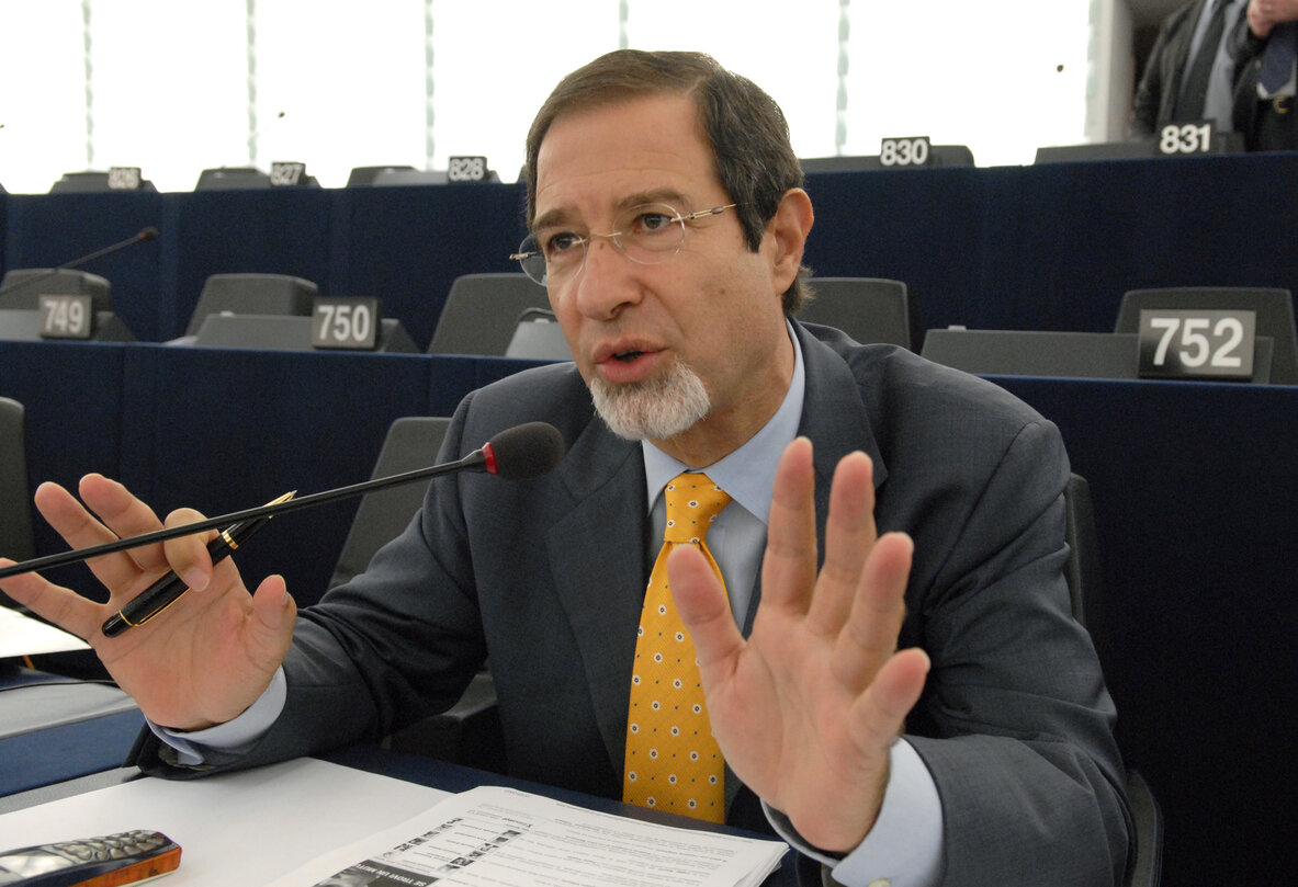 Sebastiano (Nello) MUSUMECI in plenary session in Strasbourg.