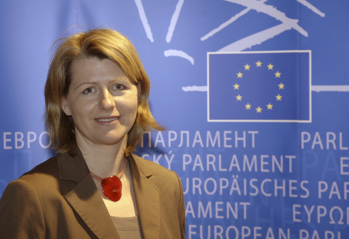 Portrait of MEP Karin SCHEELE in Brussels