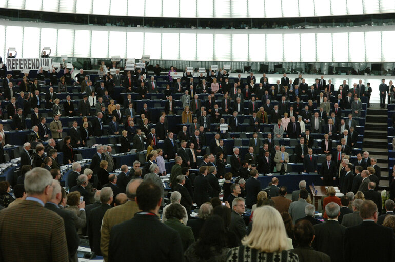 Fotagrafa 18: Plenary session in Strasbourg - Proclamation and signing of the Charter of Fundamental Rights by EP President, President-in-office of the Council and Commission President