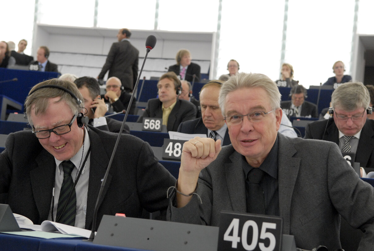 MEP Dirk STERCKX in Plenary Session