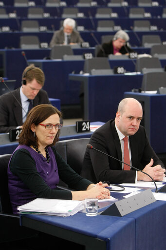 Foto 3: Plenary session - Outcome of the Swedish Presidency of the Council