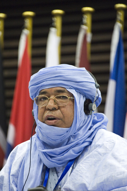 Co-President of the Joint Parliamentary Assembly Assarid Imbarcaouane attends the plenary session of the 22nd session of the ACP-EU Joint Parliamentary Assembly