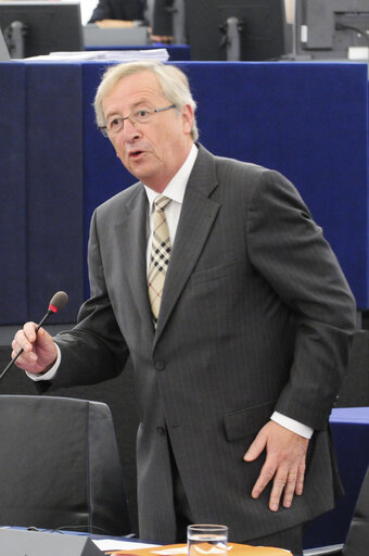 Fotografie 13: Plenary Session in Strasbourg - Week 39 - Question hour with the President of the Eurogroup and Prime Minister of Luxembourg