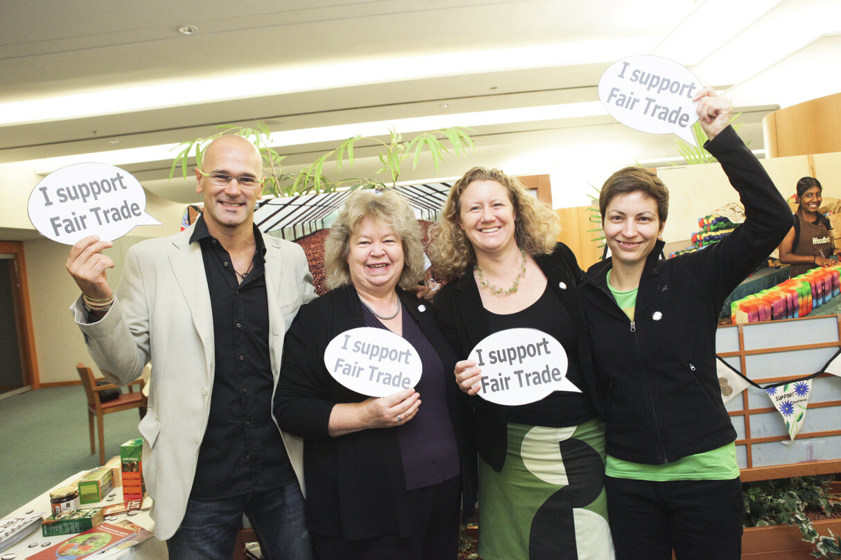 MEPs & Fair Trade Speech bubble & Speakers and Participants during discussion