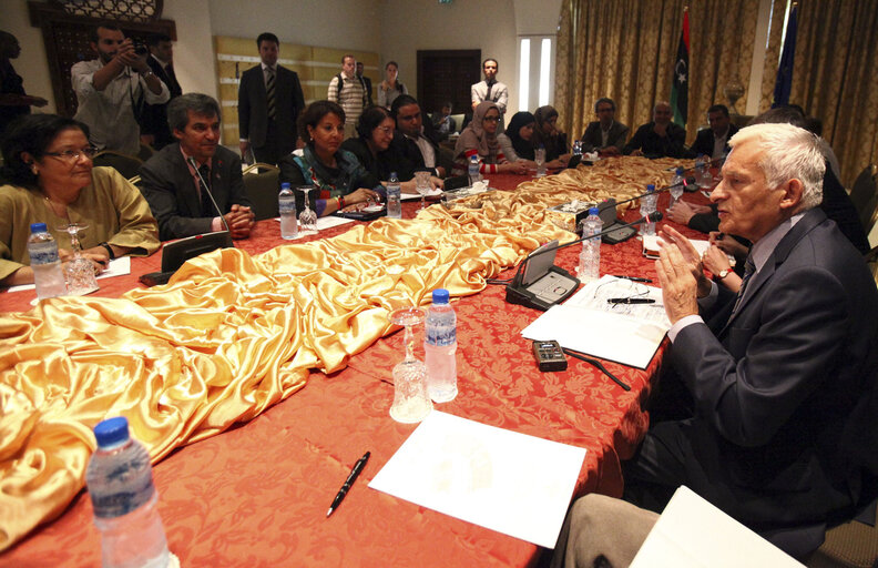 Official visit to Libya - EP President meets with members of the civil society.