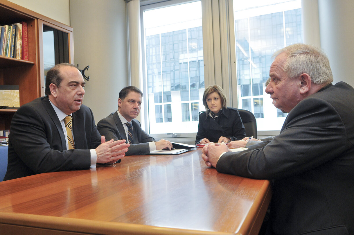 Meeting Joseph Daul and M. Kyprianou