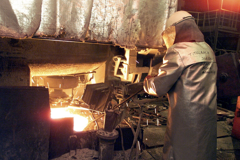 Fotografia 1: Cockerill Sambre Steel Production Industry Plant