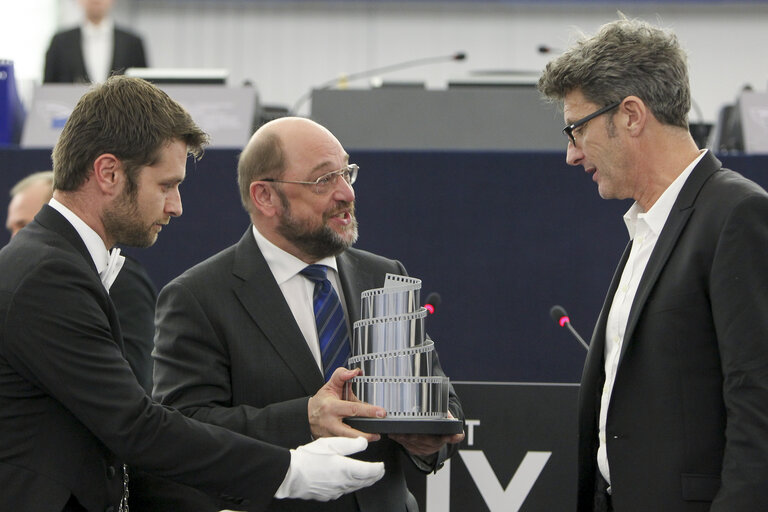 Photo 2: Lux Prize ceremony - Speech and Annoucement of the winners