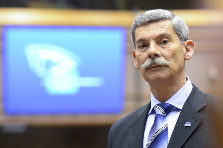 Fotagrafa 13: MEP Eleftherios SYNADINOS at the European Parliament in Brussels