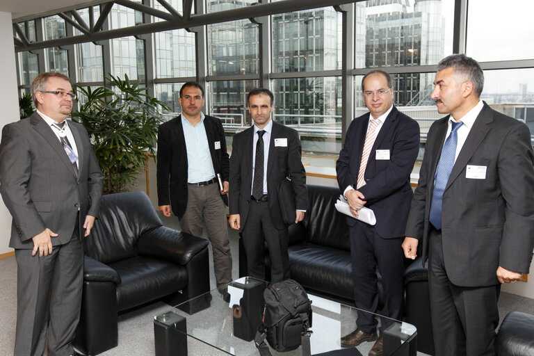 Photo 1: EP President meets with Jens GEIER, Ali ATALAN, Aslan KIZILHAN and Irfan ORTAC