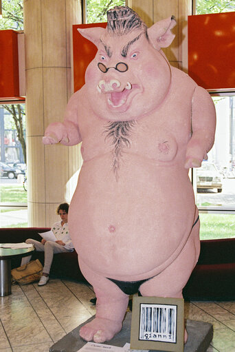 Sculpture at the European Parliament in Strasbourg