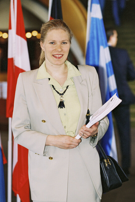 MEP Marjo MATIKAINEN-KALLSTROM at the European Parliament in Strasbourg