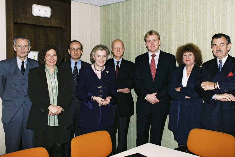 Foto 1: Dutch MEPs meet Prins Willem Alexander  at the European Parliament in Strasbourg