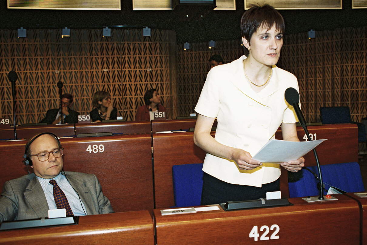 Speech of Mrs Anne Christine POISSON in the Hemicycle at Strasbourg