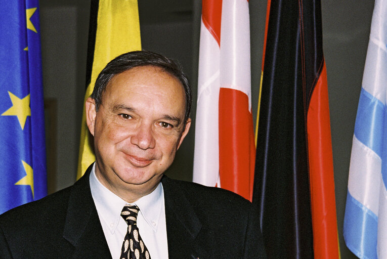 Portrait of Mep Fernando FERNANDEZ MARTIN at the European Parlimant in Brussels