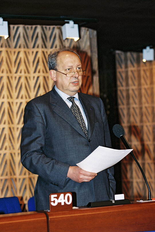 MEP Carlo SECCHI at the European Parliament in Strasbourg