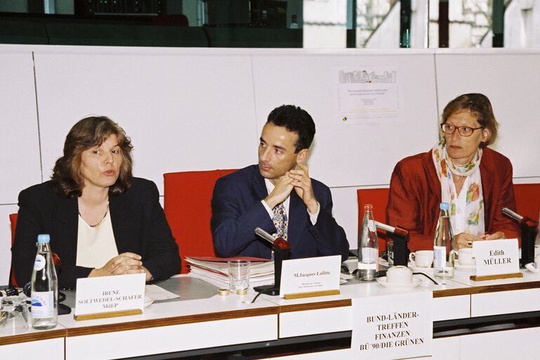 Fotografie 1: Boendnis 90/die Groenen meeting  - Bund-lander treffen, finanzen