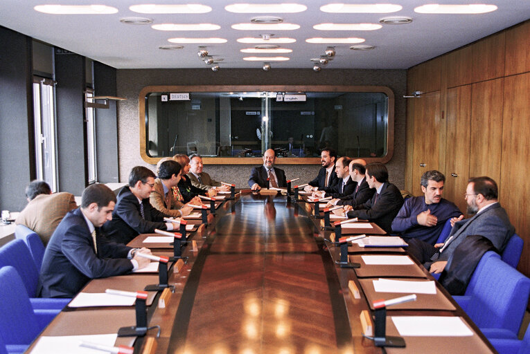 Foto 3: Meeting with the EP President at the European Parliament in Strasbourg