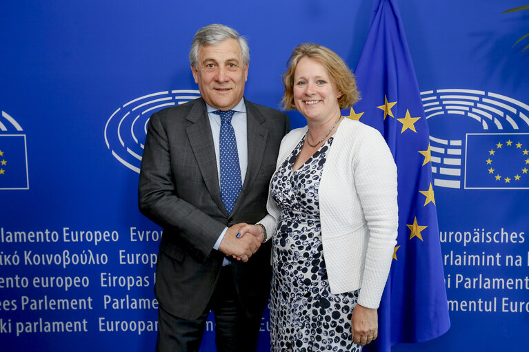 Fotografia 1: Antonio TAJANI - EP President meets with Vicky FORD