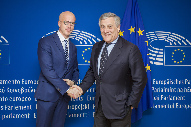 Antonio TAJANI - EP President meets with EP Vice President, Pavel TELICKA