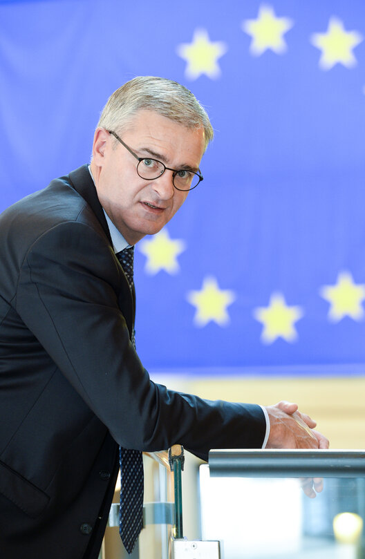 Marc JOULAUD in the European Parliament in Strasbourg