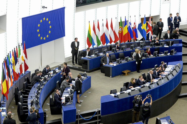 Photo 7: Plenary session Week 3 2017 in Strasbourg - Election of the President of the European Parliament