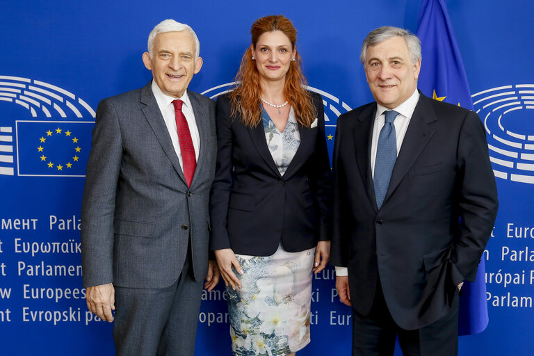 Antonio TAJANI - EP President meets with Romana MANESCU