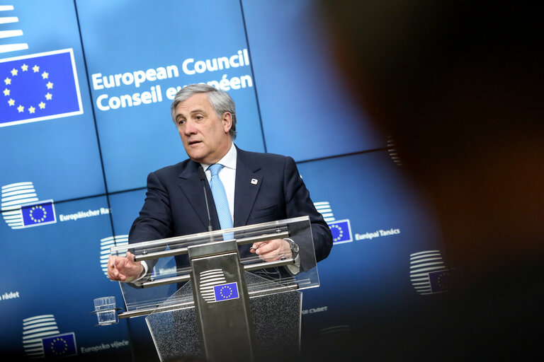 Photo 14 : Special European Council meeting ( Article 50 )- Press Conference