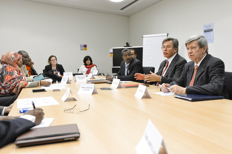 Foto 3: Mep's meet with a Group of Sudan Young Political Leaders