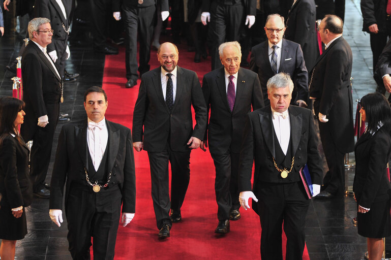 Fotografie 14: Official visit of the President of Israel to the European Parliament in Strasbourg