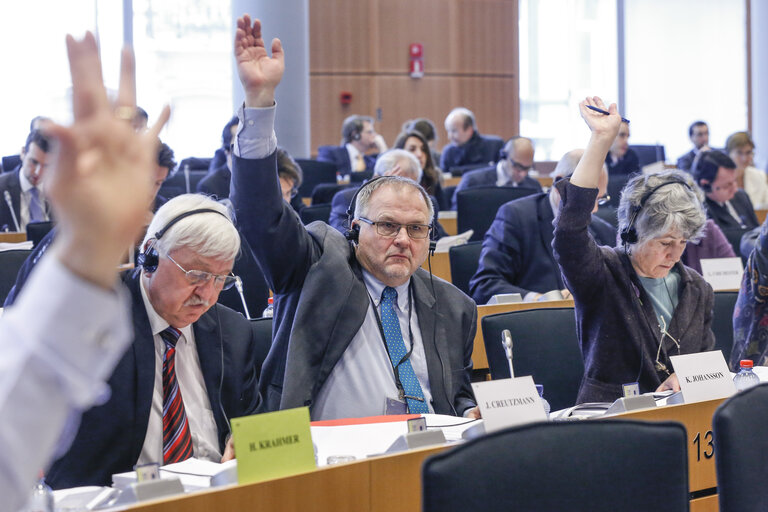 Foto 1: ITRE vote on resolution on nuclear stress tests - Risk and safety assessments (stress tests) of nuclear power plants in the EU