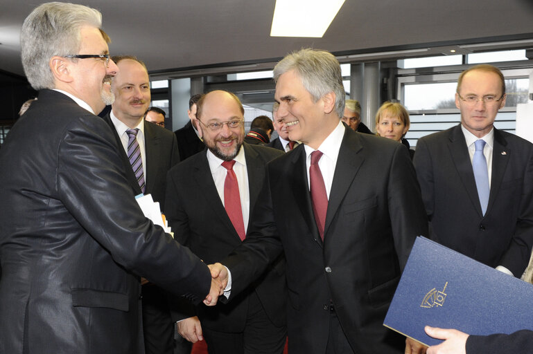 Φωτογραφία 7: EP President  Welcomes Austrian Chancellor