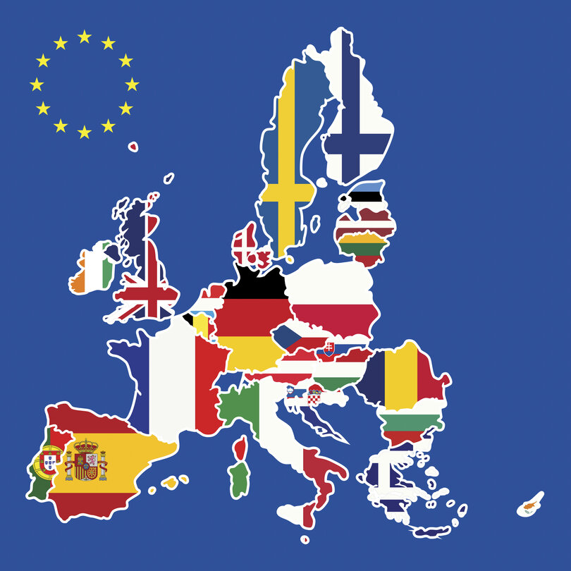 28 EU Member states map