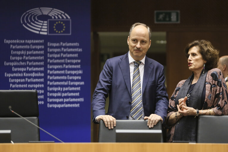 Fotografija 1: Official visit of the President of the State of Israel to the European Parliament in Brussels.Address to the Plenary