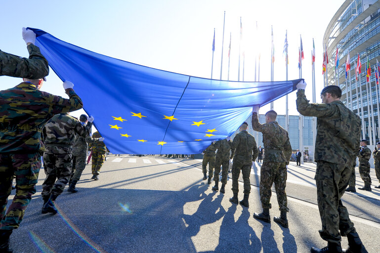 Photo 23 : Open Doors Day in Strasbourg.   Opening ceremony