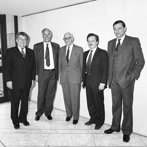 Fotó 1: MEPs Otmar FRANZ and Ernest MUHLEN meet with Cypriots guests