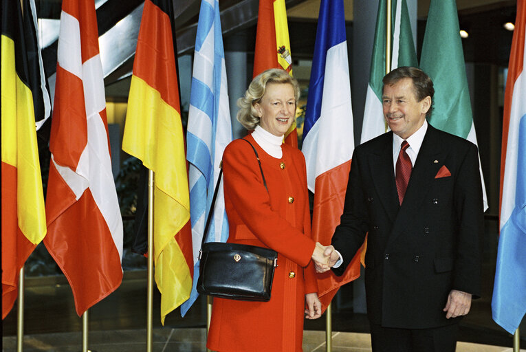 Foto 3: Visit of Vaclav HAVEL, President of the Czech Republic