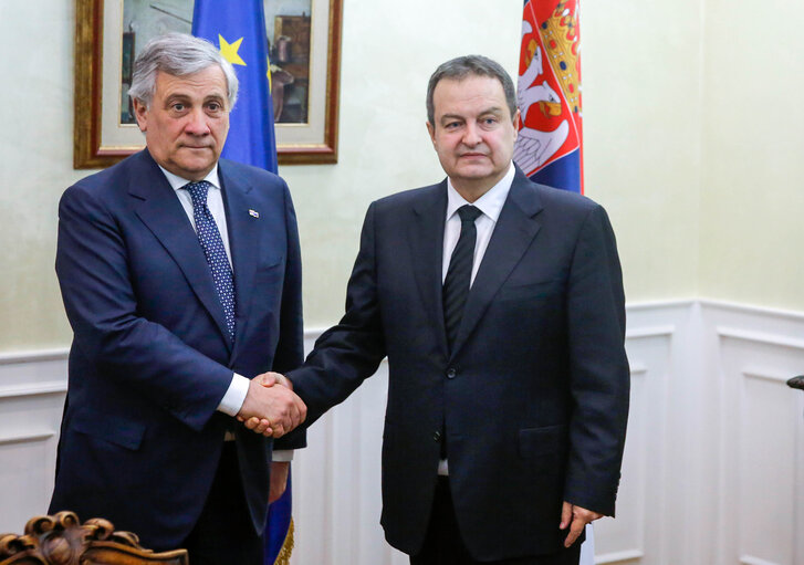 Billede 3: Official visit of the President of the European Parliament to Serbia.Meeting with the First Deputy Prime Minister and Minister of Foreign Affairs, Mr Ivica DACIC