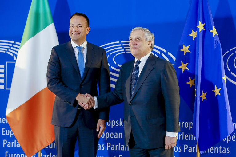 Fotografija 14: Antonio TAJANI, EP President meets with Leo VARADKAR,  Prime Minister of Ireland