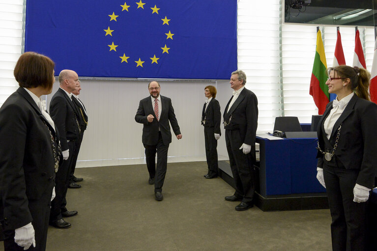 Fotografie 3: EP President chairs the Plenary. : Plenary Key debate: Preparation of the European Council