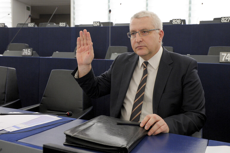 Foto 5: Svetoslav MALINOV in Plenary sesion week 07 2015 in Strasbourg